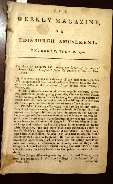 1770 Magazine Jewish Merchants at Boston (1 of 2)