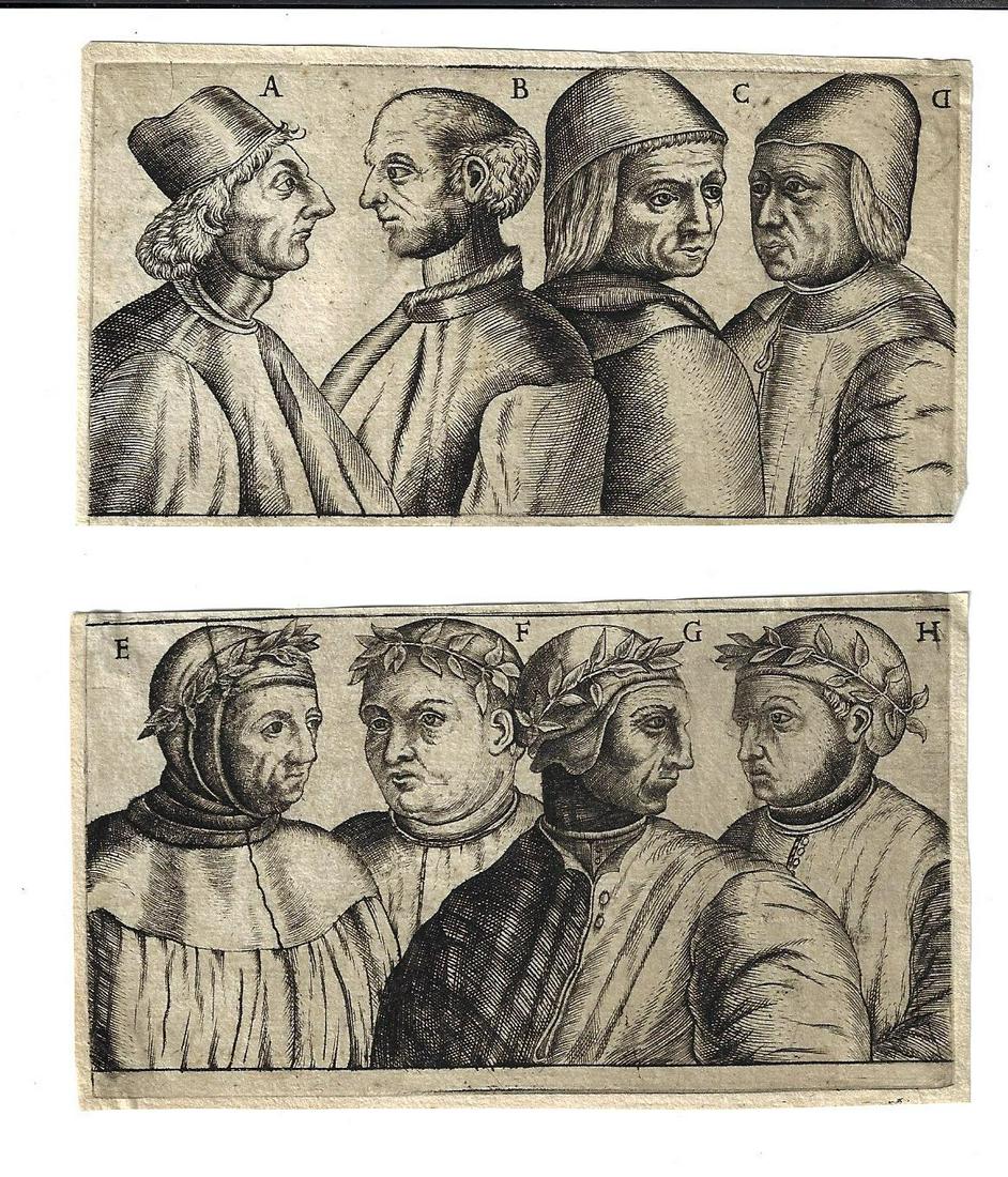 17th C Two Engravings of Portraits (1 of 1)