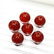 22.34 ct Natural 8mm Carnelian Drilled Beads - 3