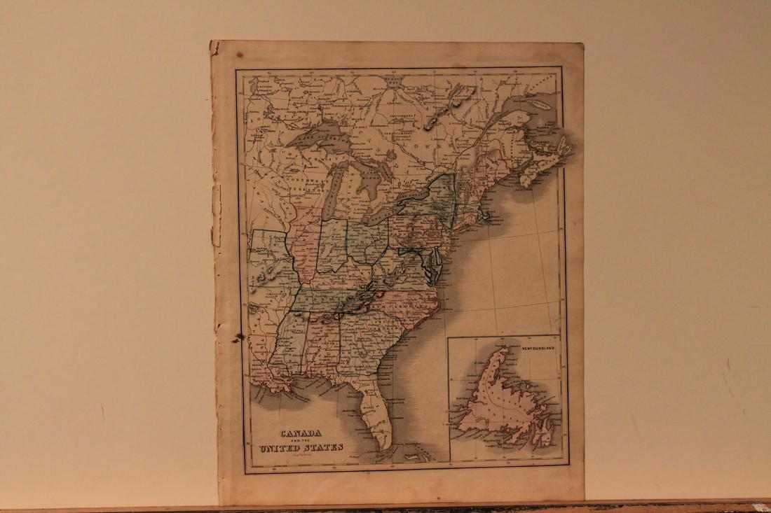 1842 Map of North America (1 of 3)