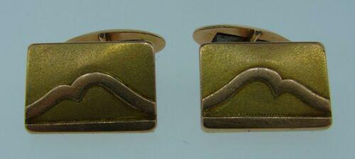 TIMELESS Russian 14k Yellow & Rose Gold Cufflinks Circa (1 of 1)