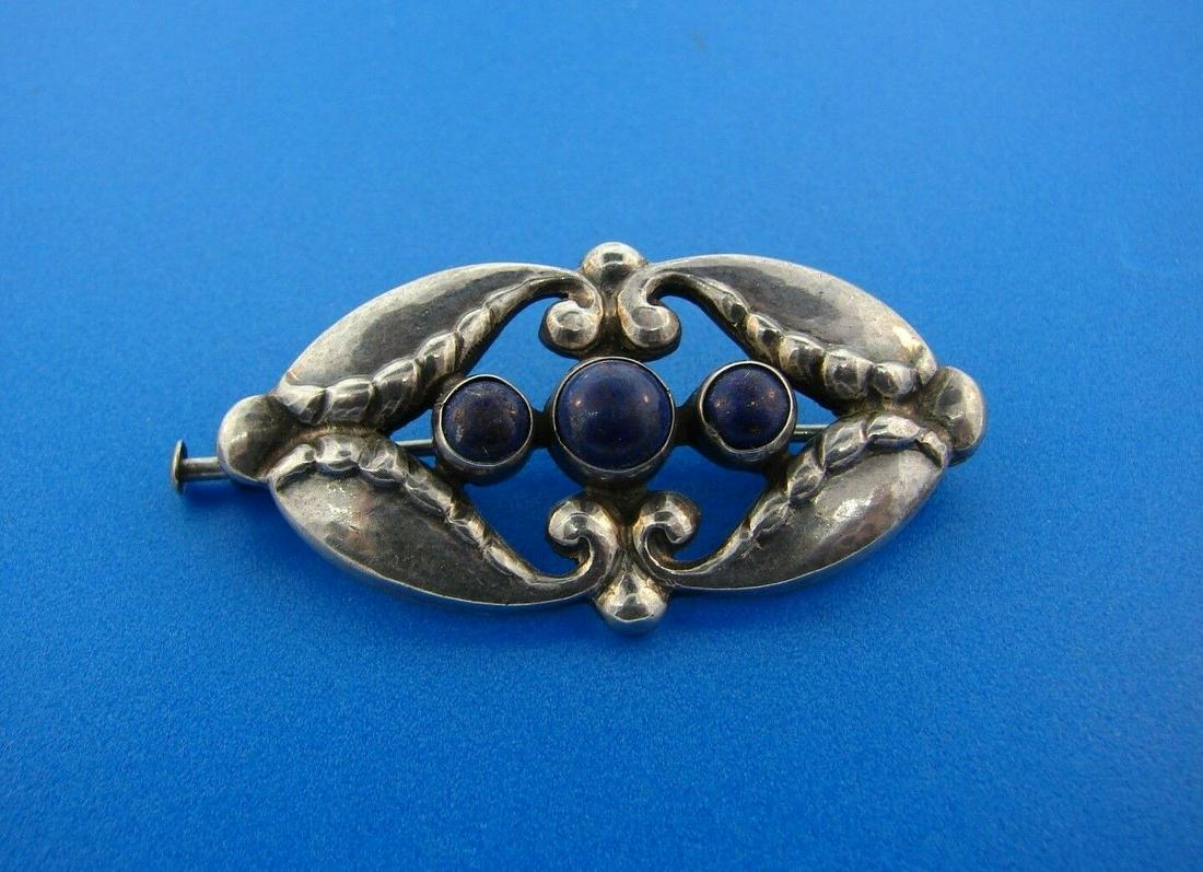 CHIC Georg Jensen Denmark Sterling Silver & Lapis (1 of 4)