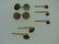 14K YELLOW GOLD STUD CUFFLINKS SET OF 7 SHIRT PEARL - 2