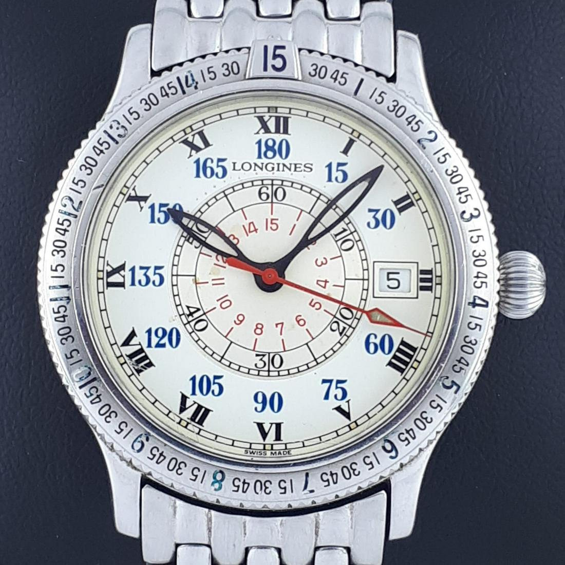 Longines - Lindbergh Hour Angle - Ref: L2.617.4 - Men -: Brand:Longines Model:Lindbergh Hour Angle Reference Number:Ref: L2.617.4 Gender:Men Period:2011-present Movement:Automatic Case material:Steel Extras:Box, Certificate of originality, Documents T