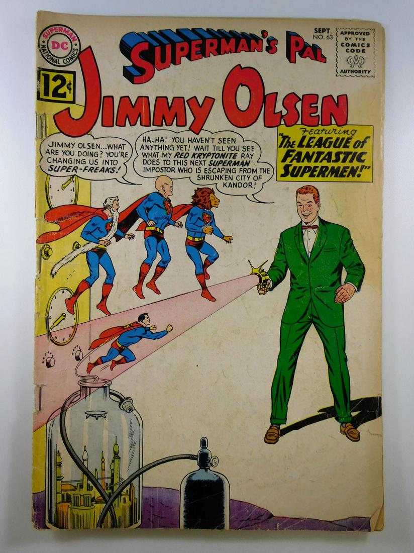 Superman's Pal Jimmy Olsen #63: No Reserve! Superman's Pal Jimmy Olsen #63. GD Shipping: Individual Comics: Flat-rate of $9.99 (1-8 comics) or $19.99 (9+ comics) to anywhere within the contiguous U.S. International: Foreign shipping