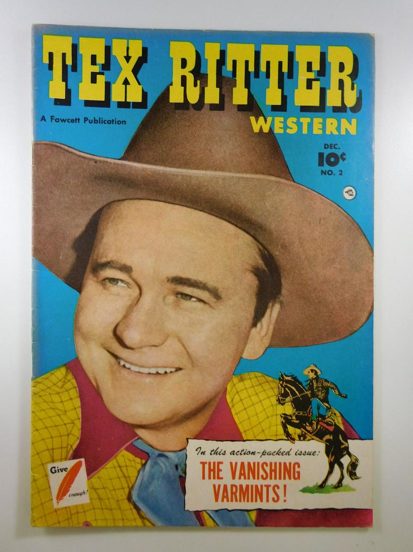 Tex Ritter Western #2: No Reserve! Tex Ritter Western #2. VG/FN Shipping: Individual Comics: Flat-rate of $9.99 (1-8 comics) or $19.99 (9+ comics) to anywhere within the contiguous U.S. International: Foreign shipping rates