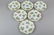 Set of Six Herend Queen Victoria Large Dessert Plates,
