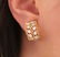 .80 ct Wide Diamond Hoop Huggie Earrings in Two-tone18k - 3