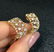 .80 ct Wide Diamond Hoop Huggie Earrings in Two-tone18k - 7