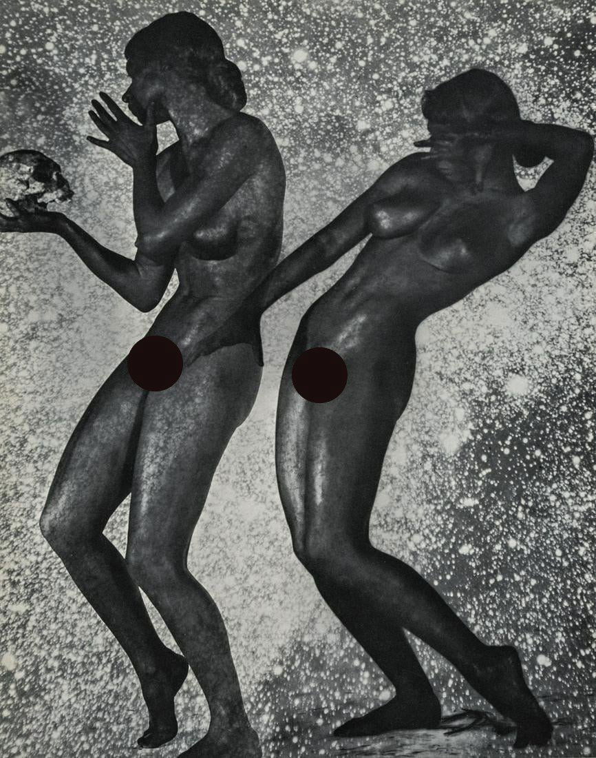 Andre De Dienes, Nudes: Artist: Andre De Dienes Title: Nudes Medium: Photo Litho, 1967, USA Dimensions: 8.2x10.45" Additional Information: Heat Wax Mounted on 12x16" Conservation Board Artist Bio: Andre De Dienes was a Hunga