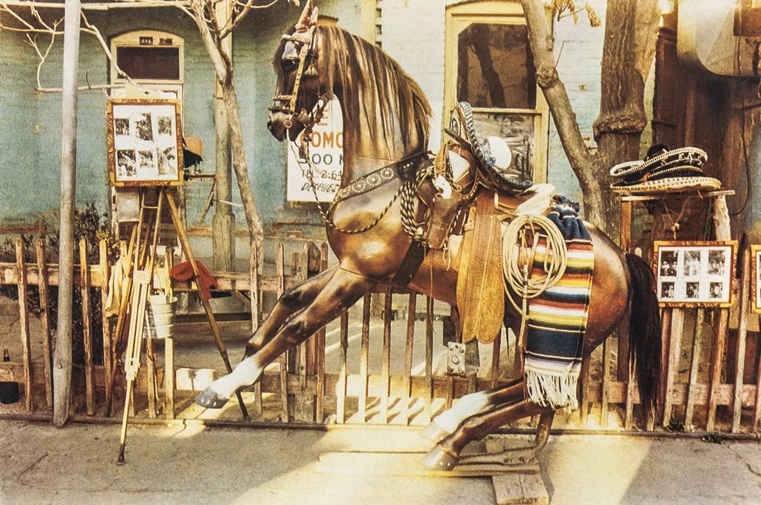 Danny Lyon, Horse, Juarez, Mexico, 1972: Artist: Danny Lyon Title: Horse, Juarez, Mexico, 1972 Medium: Photo Litho, 1980, USA Dimensions: 7.1x4.7" Additional Information: Heat Wax Mounted on 8.5x11" Conservation Board Artist Bio: Danny Lyon