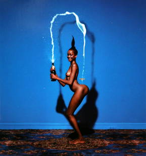 Jean -Paul Goude, Carolina New York 1976: Artist: Jean -Paul Goude Title: Carolina New York 1976 Date Printed: 2008 Medium: Photo Litho with Copyright Jean -Paul Goude Printer Location: Italy Dimensions: 15x15 cm - 8.91x 8,91 inch Additional