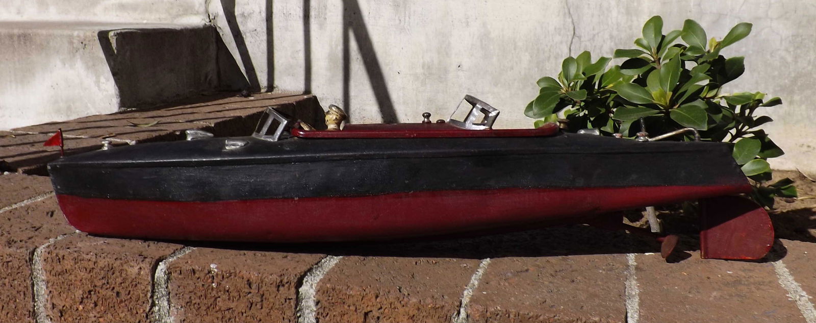JEP windup power boat, made in France in the 30's, 50cm (1 of 5)