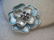 Vintage Blue Enameled Dogwood Brooch, Layered, Purple
