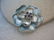 Vintage Blue Enameled Dogwood Brooch, Layered, Purple - 3
