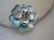 Vintage Blue Enameled Dogwood Brooch, Layered, Purple - 4