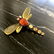 Marvellous Amber Brooch-Pin of a Dragonfly - 4