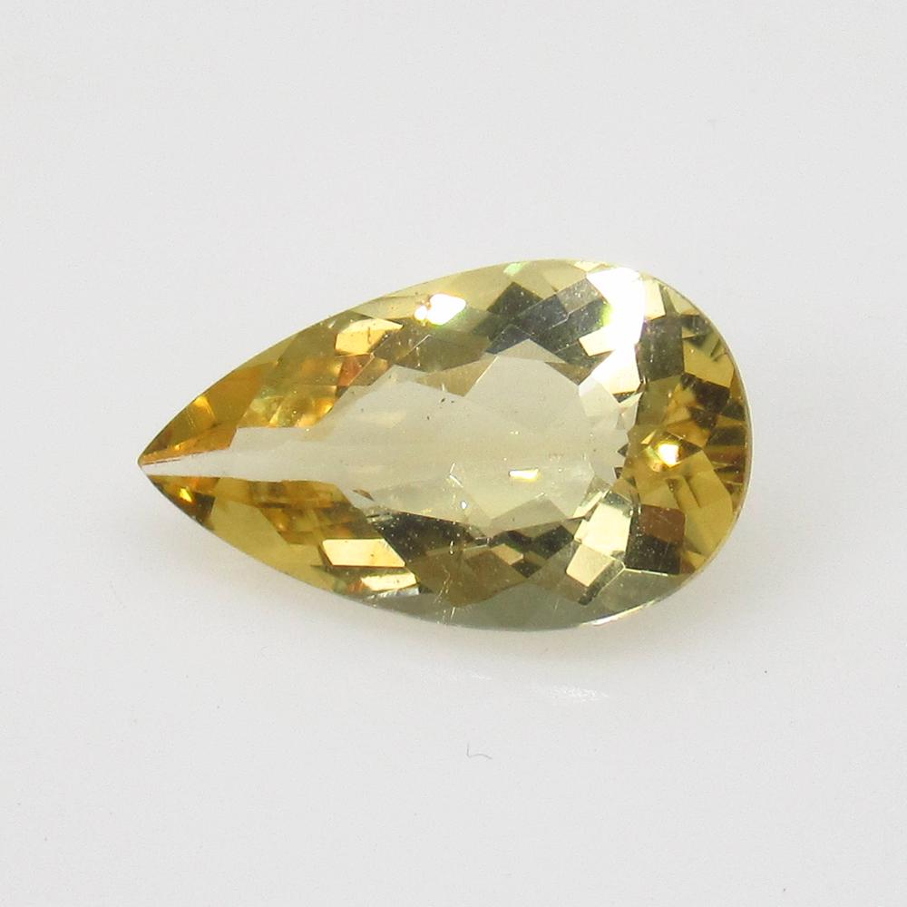 2.07 Ctw Natural Yellow Beryl Pear Cut: No Reserve! Title: 2.07 Ctw Natural Yellow Beryl Pear Cut Stone Clarity: VVS Gemstone:Yellow Beryl Carat Weight: 2.07 Size/Dimension: 12.20 x 7.50 x 4.30 mm Additional Info: Nice Pear Cut / Top Class 