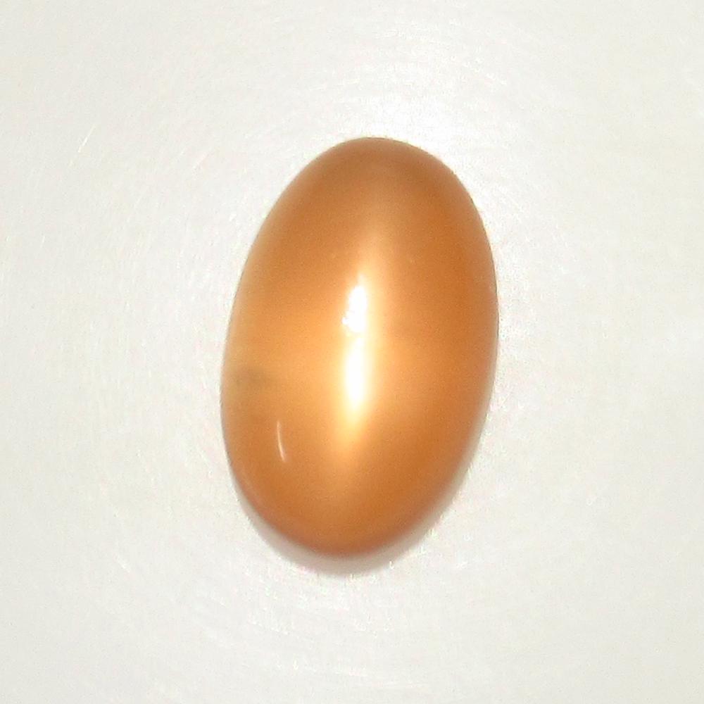 6.47 Ctw Natural Orange Moonstone Oval Cab: No Reserve! Title: 6.47 Ctw Natural Orange Moonstone Oval Cab Stone Clarity: Transparent Gemstone:Moonstone Carat Weight: 6.47 Size/Dimension: 15.10 x 9.50 x 6.10 mm Additional Info: Nice Oval Cabocho