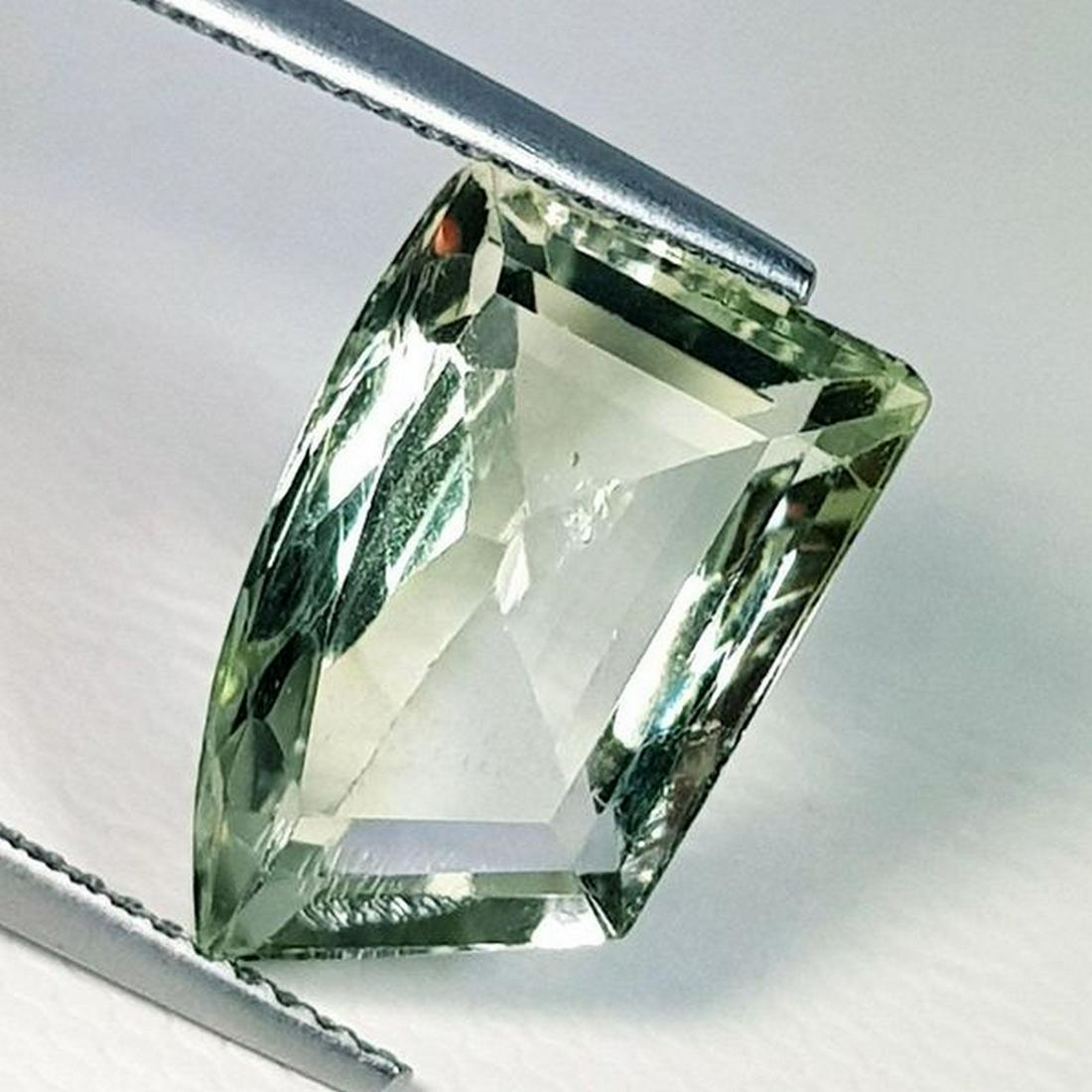 Natural Green Amethyst Fancy Cut 7.03 ct: No Reserve! Title: Natural Green Amethyst Fancy Cut 7.03 ct Color/Clarity: IF - VVS Gemstones: Gemstones Carat Weights: 7.03 Size/Dimensions: 15.70 x 10.00 x 6.80 Additional Information: Fancy - Brazi