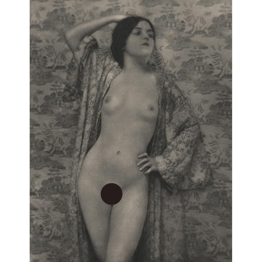 E.O. HOPPE - Yvonne - nude: Artist: E.O. HOPPE Print Title: Yvonne Medium: Sheet-fed Gravure Printing Date: 1930's Printed in France Image Size: 9.25 X 7.25 inches Emil Otto Hoppe(1878-1972) was a German-born portrait, travel, a