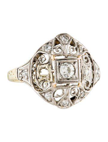 Belle Epoque White Gold Platinum and Diamond Ring (1 of 1)