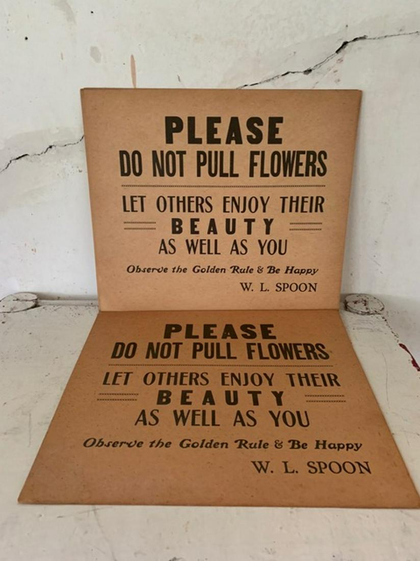 New/Old Stock Garden Signs from William L. Spoon Estate (1 of 2)
