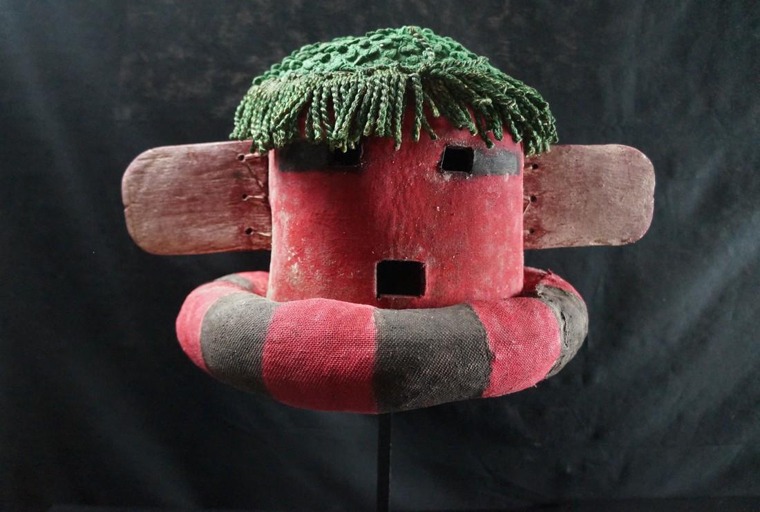 Kachina Leather Mask/HELMET - Hopi - Native American (1 of 11)