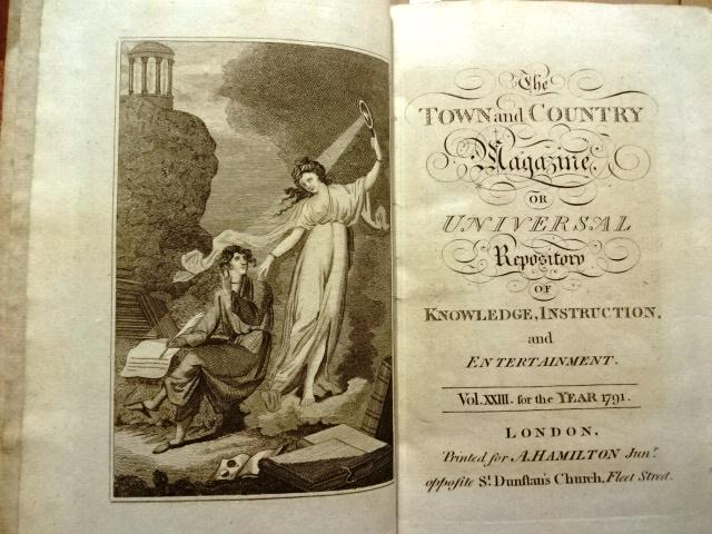 1791 Town and Country Magazine Volume Washington (1 of 9)
