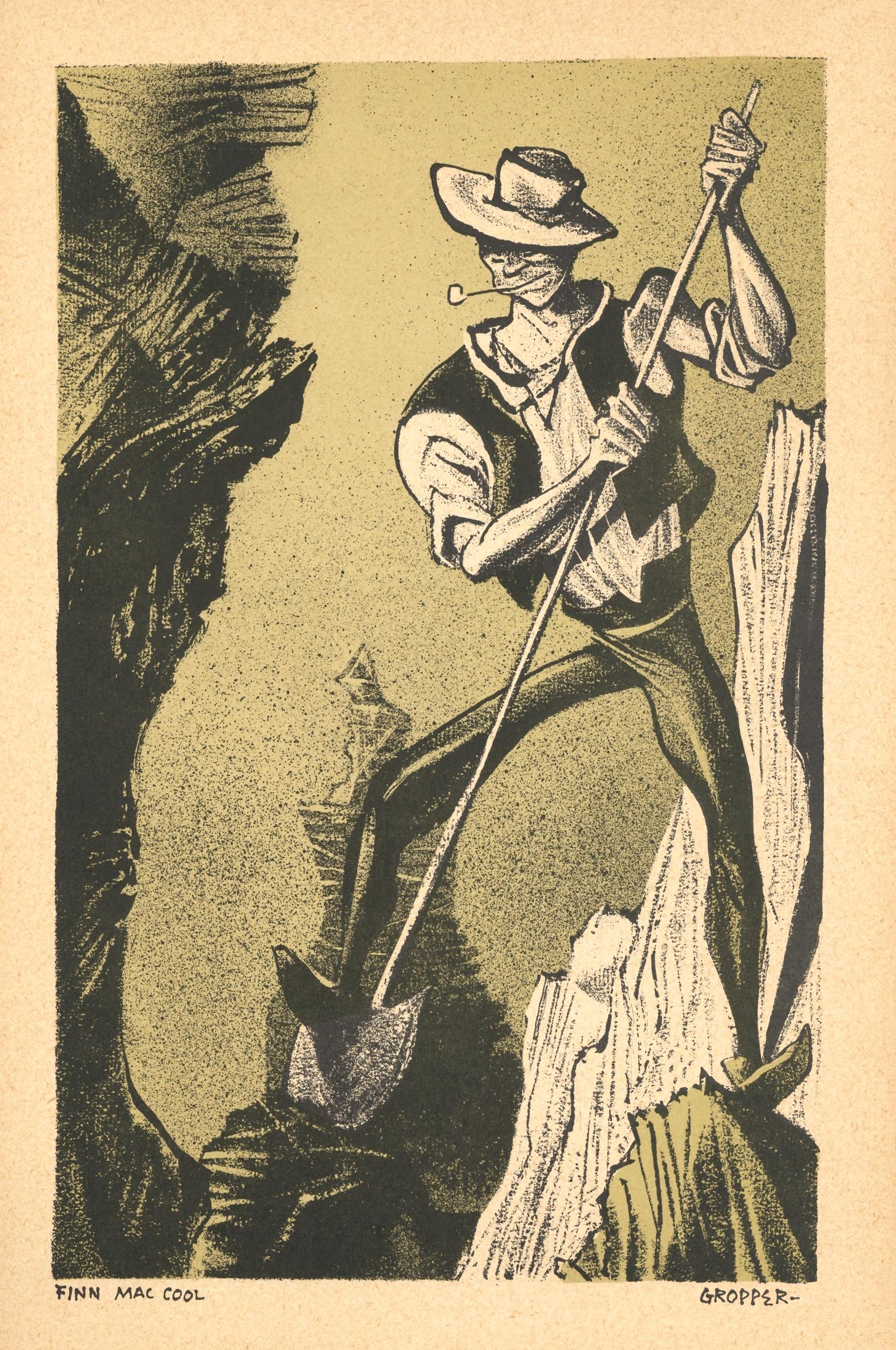 William Gropper original lithograph "Finn Mac Cool" (1 of 1)