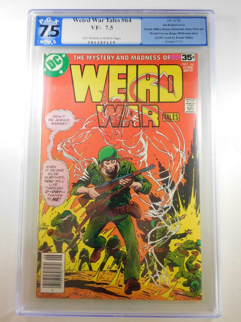 Weird War Tales #64 PGX 7.5 1st DC Work By Frank Miller (1 of 2)