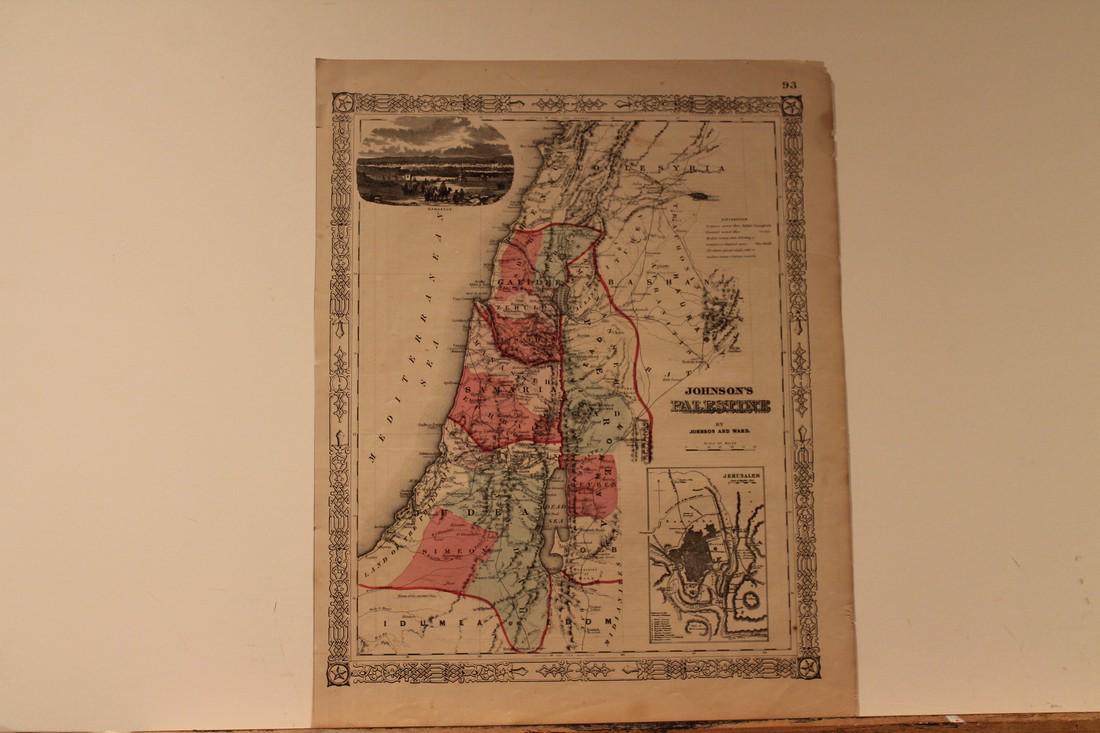 1864 Map of Palestine (1 of 3)