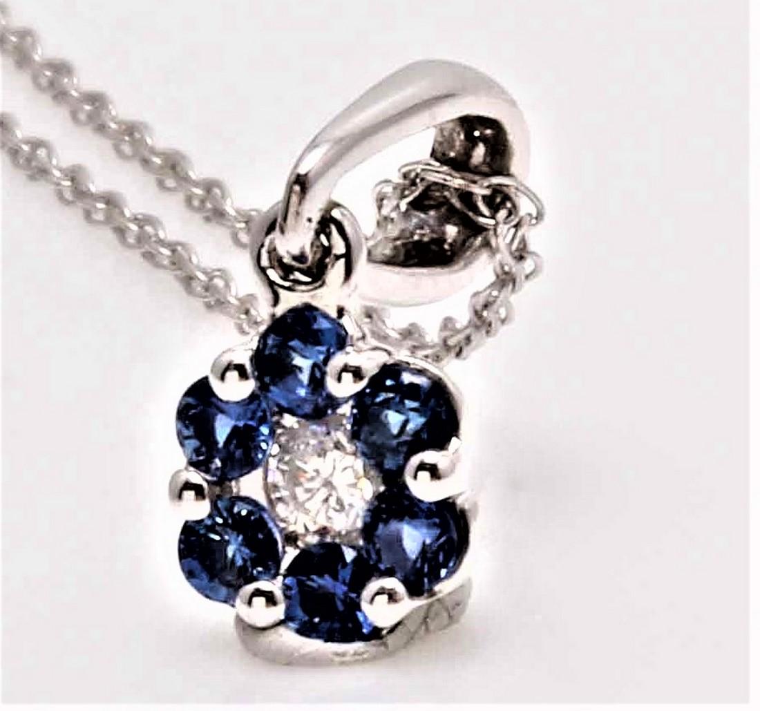 9K WHITE GOLD CHAIN + PENDANT WITH 0.22 CT DIA: Description: 9K WHITE GOLD CHAIN + PENDANT WITH 0.22CT SI-G DIAMONDS CHAIN LENGTH/46CM PENDANT/0.5x0.5CM Packaging: Necklace Jewellery box and an Authenticity Certificate to guarantee the source and q