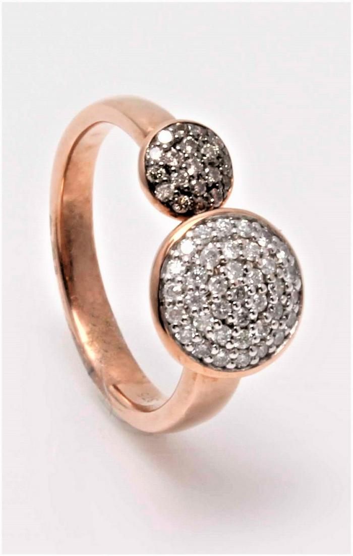 9K ROSE GOLD RING WITH 0.17 CT DIA (1 of 7)