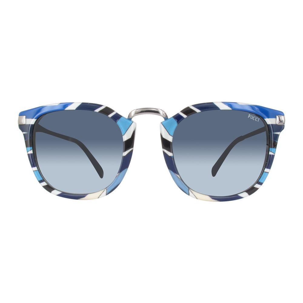 Emilio Pucci New Women Sunglasses EP0026-01W-51: New Women Sunglasses designed by Emilio Pucci in Shiny Black /gradient Blue . High quality original lenses 100% UV 2 protection. Details MATERIAL: Acetate COLOR: Black MODEL: EP0026-01W-51 GENDER: Wom