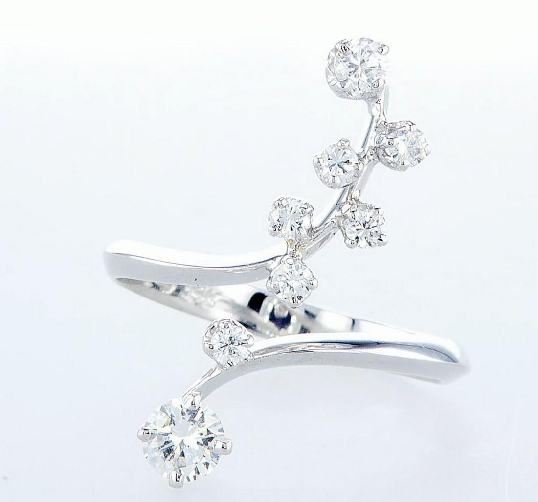 14 kt. White gold - Ring Diamond-0.51CTW (1 of 9)