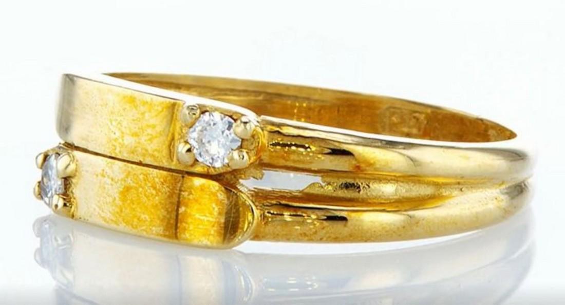 14K White gold ring 0.10CTW (1 of 7)