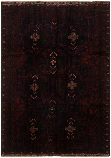 Hand-knotted Finest Rizbaft Dark Brown, Dark Navy Wool (1 of 3)