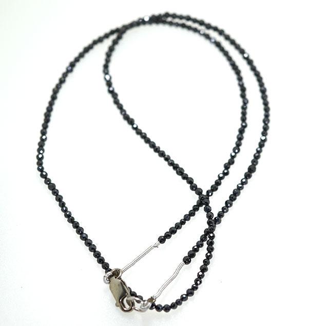 15.88 Cts Black Diamond Beads Necklace (1 of 2)