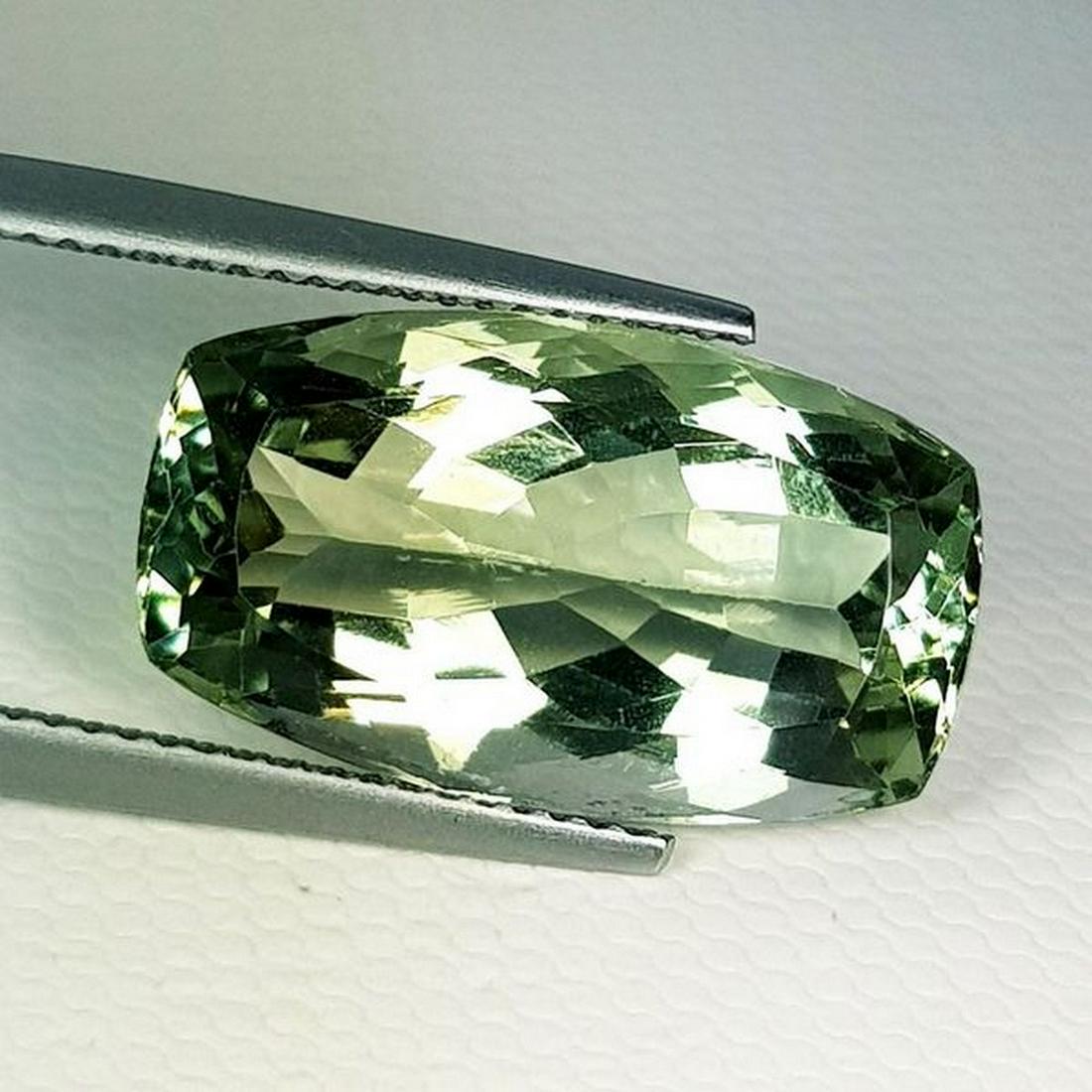 11.40 ct Natural Green Amethyst Cushion Cut (1 of 6)