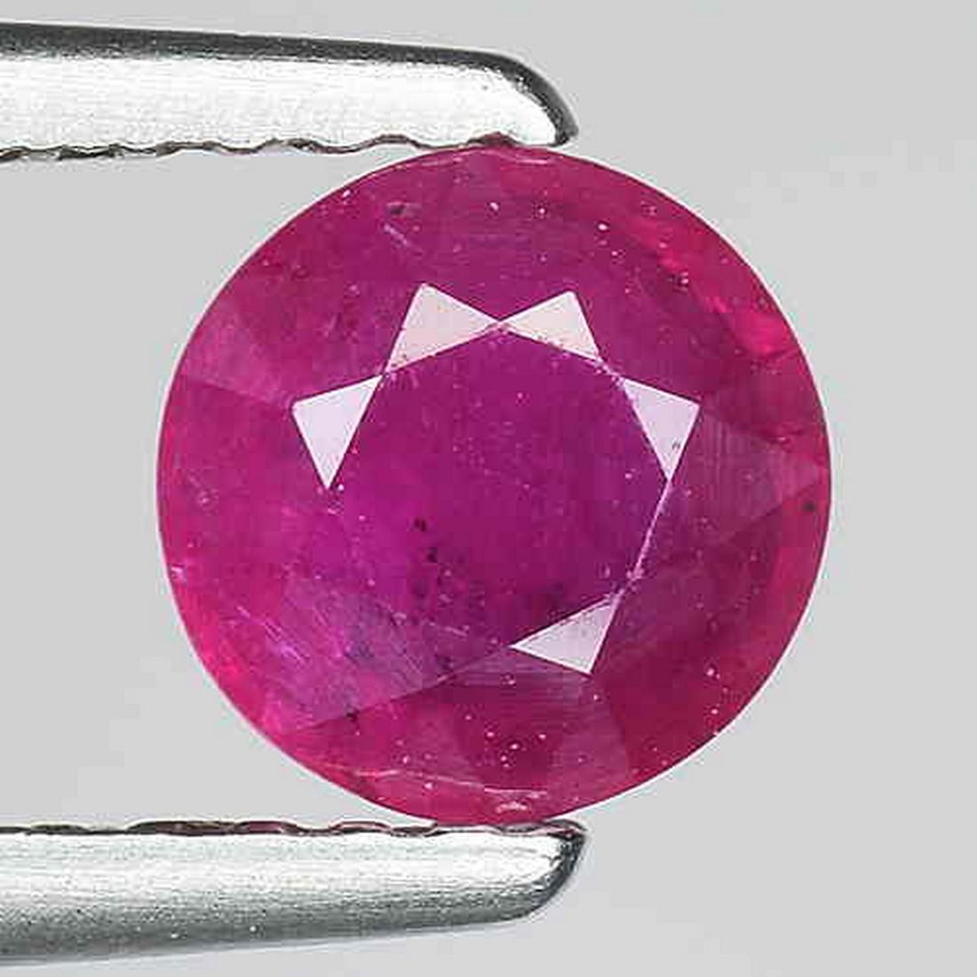 NATURAL BURMA RUBY ROUND SHAPE LOOSE GEMSTONES (1 of 2)