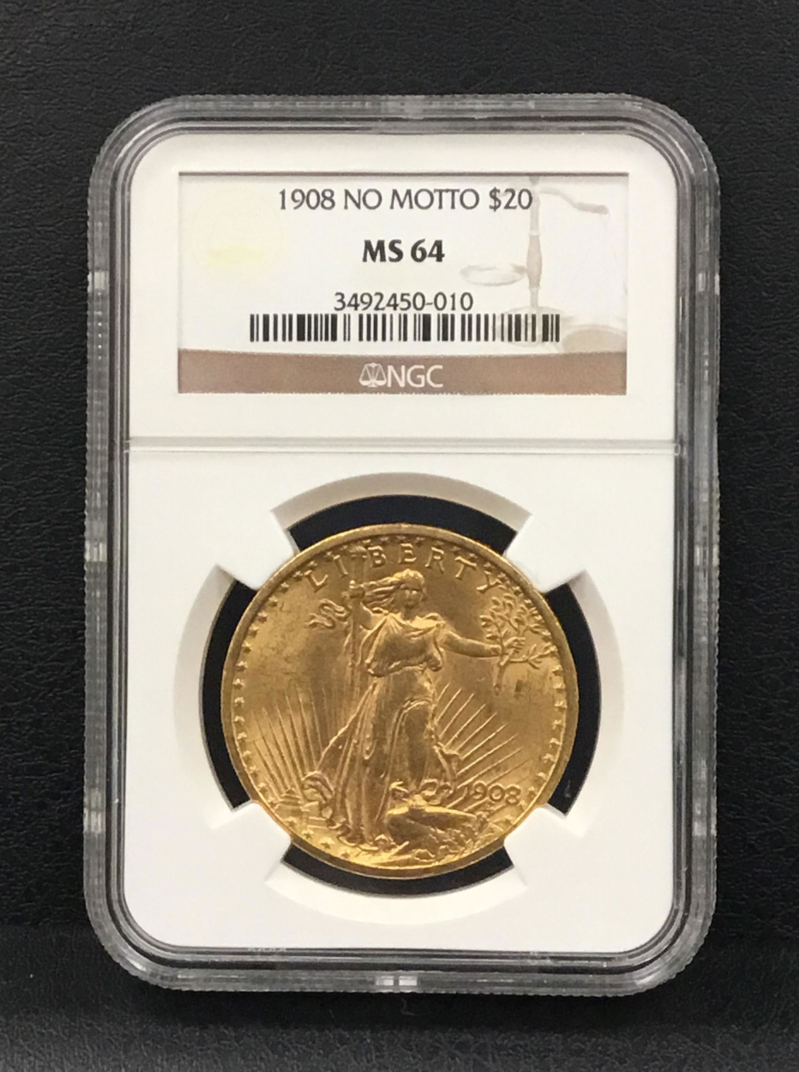 1908 Saint-Gaudens Double Eagle "No Motto" (1 of 4)