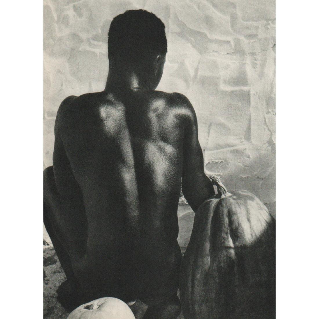 HERBERT LIST - Male Nude: Artist: HERBERT LIST Print Title: Male Nude Medium: Sheet-fed Gravure Printing Date: 1950's Printed in France Image Size approx: 10.5 x 8 inches Herbert List (1903-1973) was a German photographer, who