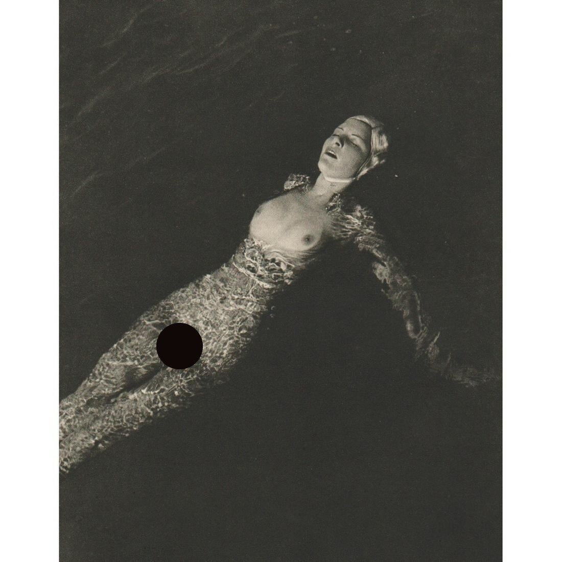 ROYE - Mermaid: Artist: ROYE Print Title: Mermaid Medium: Sheet-fed Gravure Printing Date: 1940's Printed in Great Britain Image Size: 8 X 6.5 inches Horace Roye (1906-2002) was a photographer working in England with
