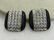 Vintage Enameled Art Deco Rhinestone Clip Earrings, - 3