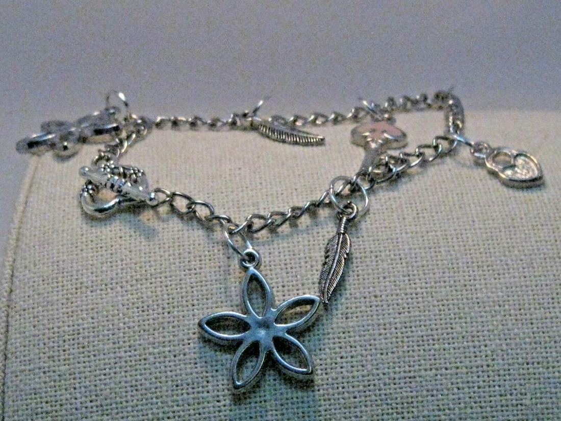ankle charm bracelet