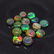4.94 Ct Natural 15 Drilled Faceted Fire Black Opal