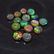 4.94 Ct Natural 15 Drilled Faceted Fire Black Opal - 2