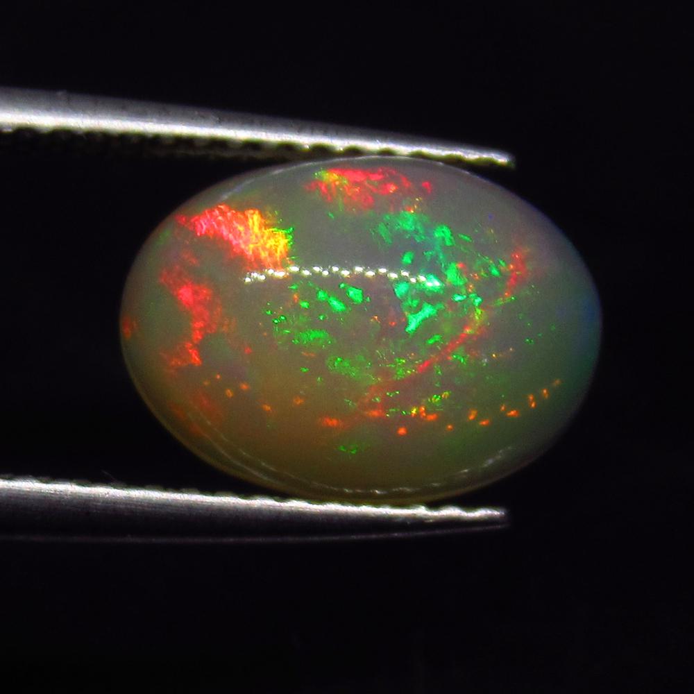 2.36 Ct Natural Ethiopian Multi-Color Fire Opal Oval (1 of 2)