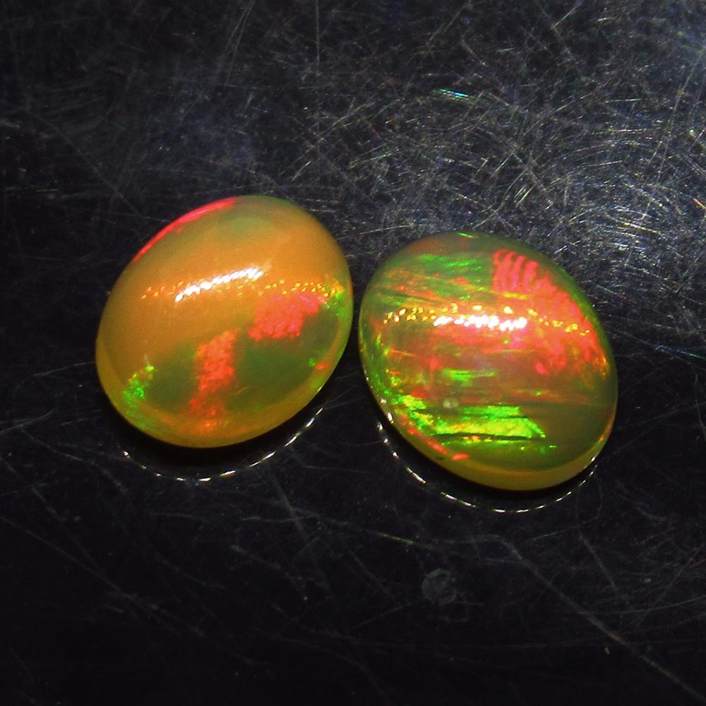 2.47 Ct Natural Ethiopian Multi-Color Fire Opal Oval (1 of 3)